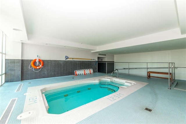 Indoor Pool in The Rowe at 1600 Charles St in Port Whitby Community Condo