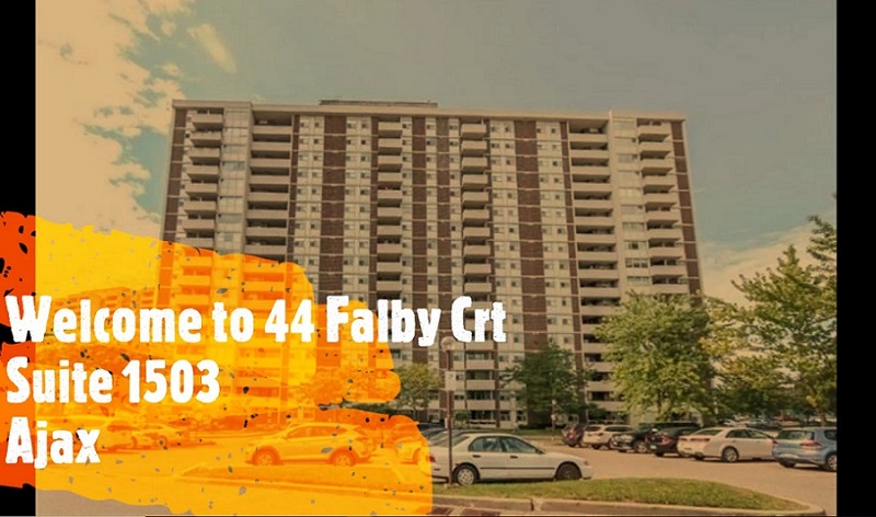 Spacious 2 Beds, 2 Baths Ajax Condo at 44 Falby Crt