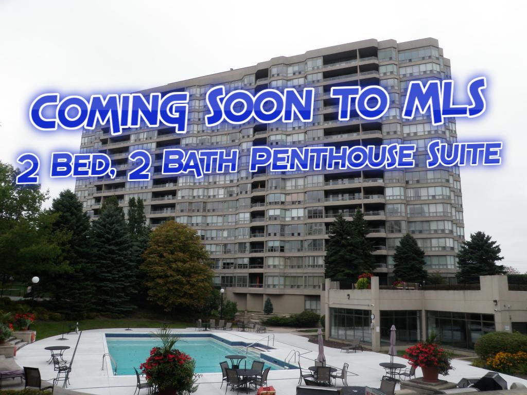 Coming Soon – Beautiful 2 Bed, 2 Bath Penthouse Pickering Condo