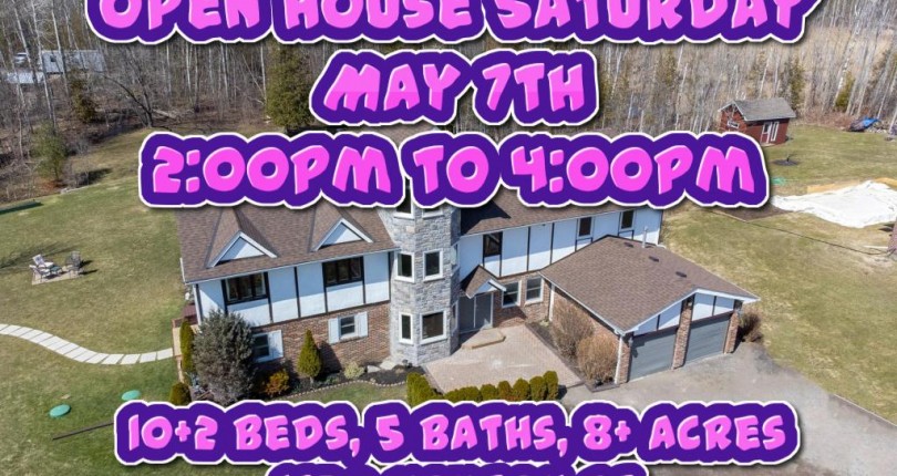 Open House Saturday May 7th – 1730 Hoxton St Claremont Beautiful 8+ Acres