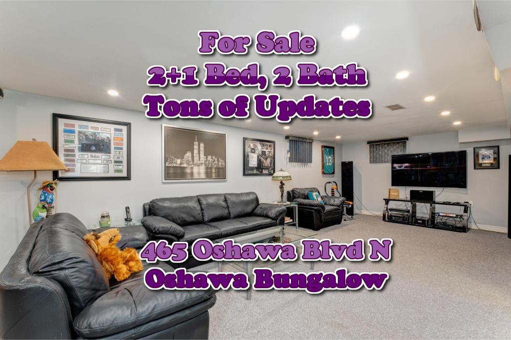 Beautiful Updated 2+1 Bed, 2 Bath Oshawa Detached Bungalow For Sale