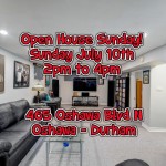 Open House Sunday July 10th at 465 Oshawa Blvd N Oshawa Detached Bungalow