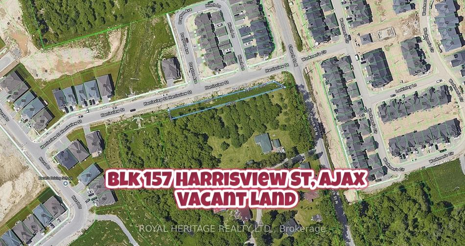 Investment – Vacant Land – 300 ft Frontage on Harrisview St in Ajax