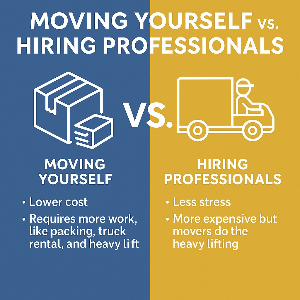 Moving Yourself vs. Hiring Professionals