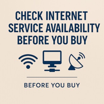 Check Internet Service Availability before you Buy