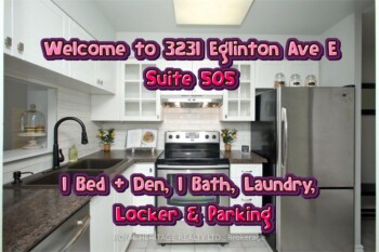 Spacious 1 Bedroom Toronto Condo located at 3231 Eglinton Ave E, Suite 505