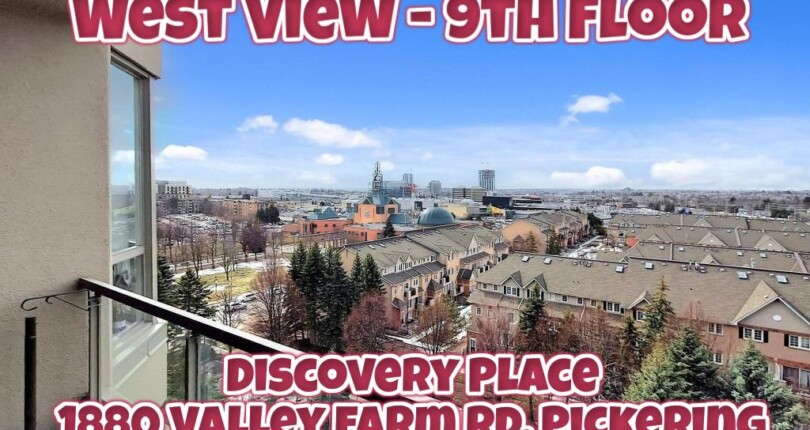 View From 9th Floor in Discovery Place – 1880 Valley Farm Rd Pickering Condos