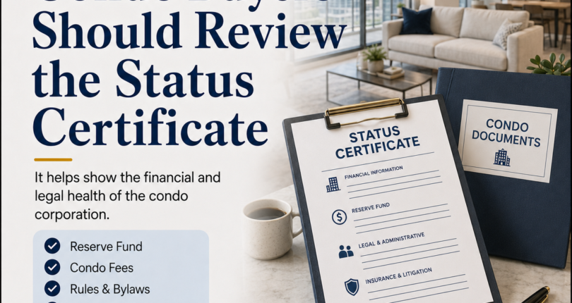 Real Estate Tip – Condo Buyers Should Review Status Certificate