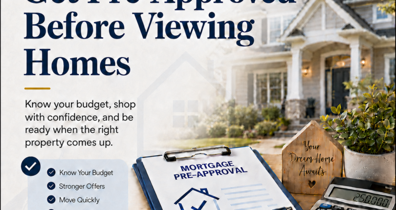 Real Estate Tip – Get Pre-Approved Before Viewing Homes