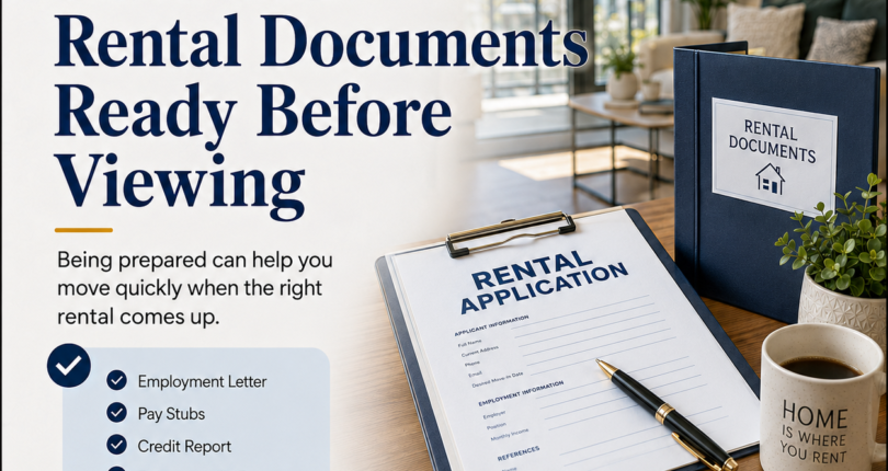 Real Estate Tip – Have Your Rental Documents Ready