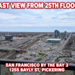East View From 25th Floor in San Francisco by the Bay 3 at 1255 Bayly St, Pickering Condo