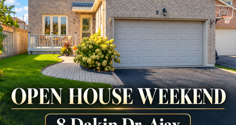 OPEN HOUSE WEEKEND – 8 Dakin Dr, Ajax – Spacious 3+1 Bed, 2 Bath Detached House For Sale in Ajax